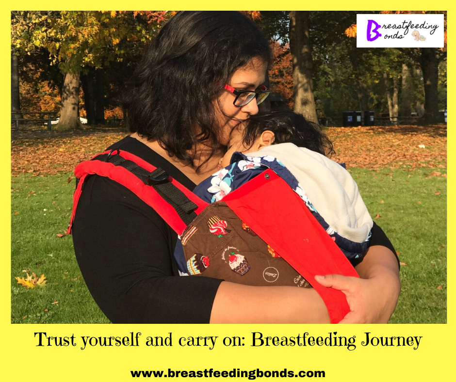 Sneha Datta believes it is important to trust yourself for a great breastfeeding journey ahead!